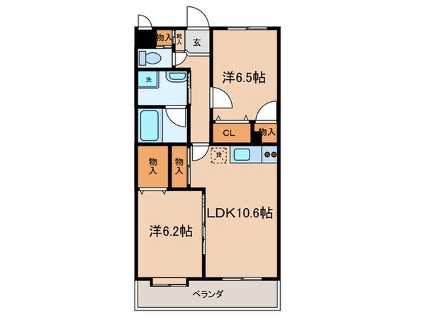 ボヌールプラージュの物件間取画像